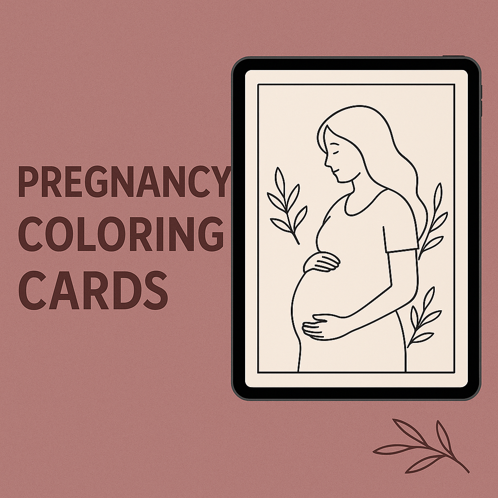 Pregnancy Coloring Cards